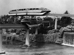 Disneyland Monorail in 1960