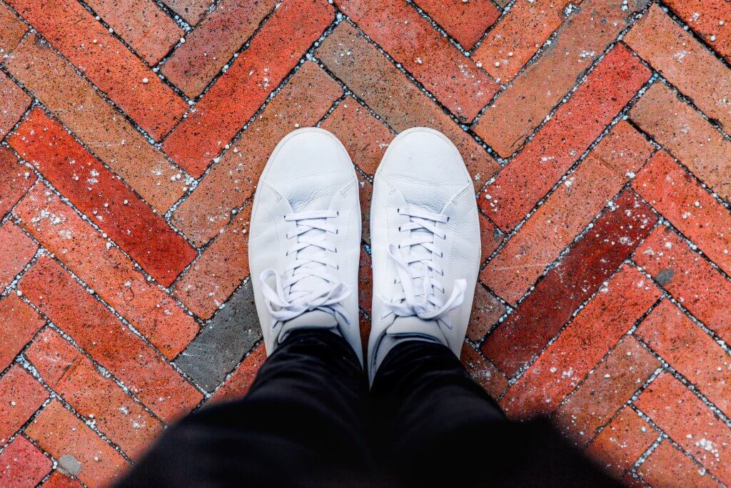 White Canvas Shoes